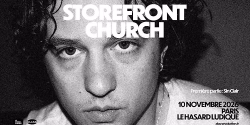 STOREFRONT CHURCH \u2022  Paris - Le Hasard Ludique \u2022  Mardi 10 Novembre 2026 