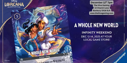 The Hive Gaming Lorcana A Whole New World Infinity Night