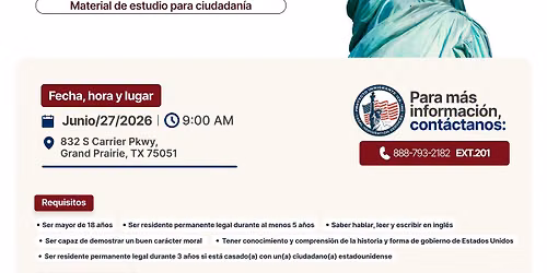 Cl\u00ednica Gratis de Ciudadan\u00eda en Grand Prairie TX \/ Free Citizenship Clinic in Grand Prairie TX 