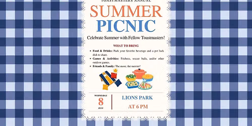 Toastmasters Summer Celebration!