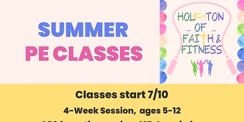 Summer Session 4-Weeks (*Schedule Change*)