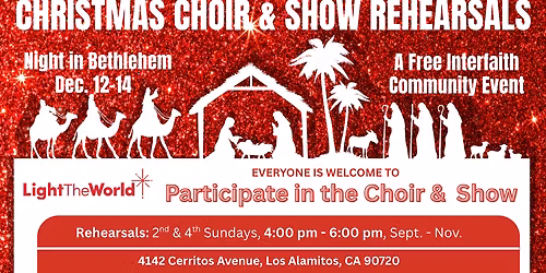 Community Christmas Performance Rehearsals