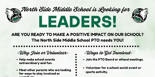 April North Side Middle School PTO Meeting