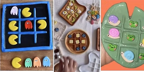 (Aged 7-11) Home Ed Creative Session - Morning - Clay tic tac toe sets
