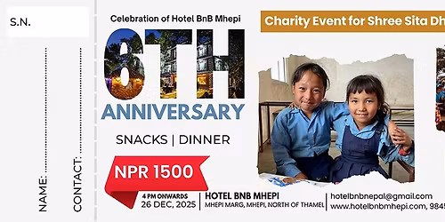 Charity Event For Shree Sita Dharma Basic School