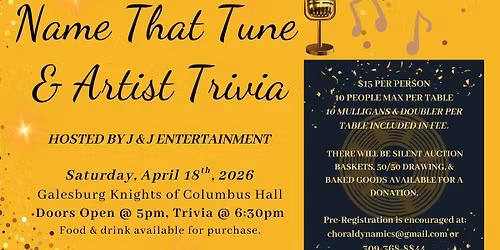 Save the date -  our Music Trivia Night!