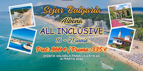 🌊☀️ SEJUR ALBENA – HOTEL SLAVUNA ☀️🌊 — STR GHEORGHE DOJA, NR 60, 100141 Ploiesti, Romania