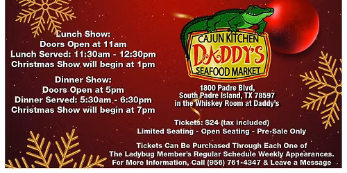 Ladybug\u2019s Christmas Lunch & Dinner Show 2025