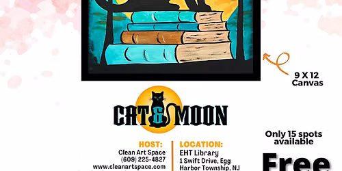 Cat & Moon Paint Party at EHT Library