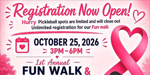 1st Annual Fun Walk and Pickleball Tournament
