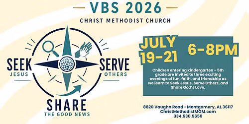 Vacation Bible School - Christ Methodist Montgomery