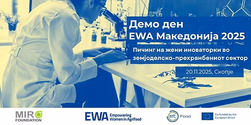 EWA \u041c\u0430\u043a\u0435\u0434\u043e\u043d\u0438\u0458\u0430 2025: \u041f\u0438\u0447\u0438\u043d\u0433 \u0438 \u0434\u0435\u043c\u043e \u0434\u0435\u043d \u043d\u0430 \u0436\u0435\u043d\u0438 \u0438\u043d\u043e\u0432\u0430\u0442\u043e\u0440\u043a\u0438 \u0432\u043e \u0437\u0435\u043c\u0458\u043e\u0434\u0435\u043b\u0441\u043a\u043e-\u043f\u0440\u0435\u0445\u0440\u0430\u043d\u0431\u0435\u043d\u0438\u043e\u0442 \u0441\u0435\u043a\u0442\u043e\u0440