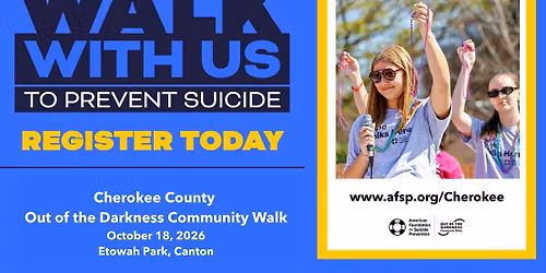 Cherokee County Out of the Darkness Community Walk