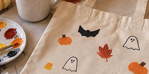 Cozy Fall Tote Bag Painting & Coffee