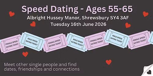 Speed Dating (55 - 65 year olds)