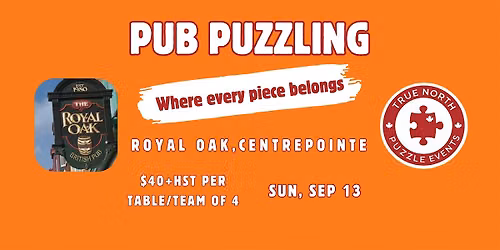 Speed Puzzle Competition - Sunday Sept 13, 2026