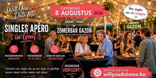 Singles Ap\u00e9ro in Gent (8 augustus 2026)