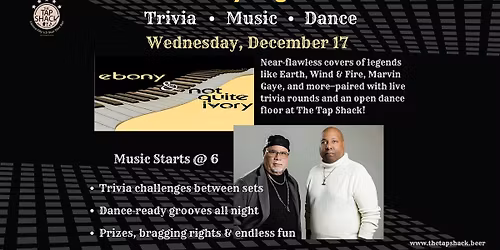 Wednesday Night Fever: Ebony & Not Quite Ivory Live!