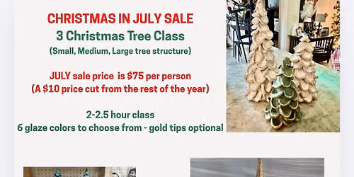 Pottery class - Christmas in July