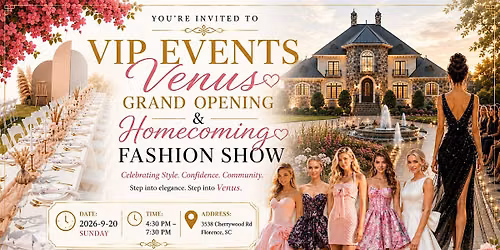 VIP EVENTS Venus Grand Opening(Fashion Show and  Signer with Dj)