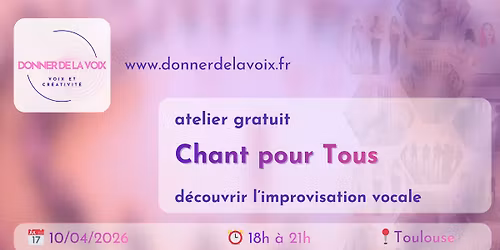 Chant Pour Tous - Atelier Gratuit de Chant improvis\u00e9