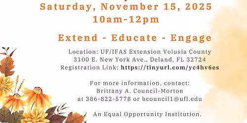 Volusia County Master Gardener Open House