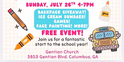 Gentian\u2019s Annual Back-2-School Bash!