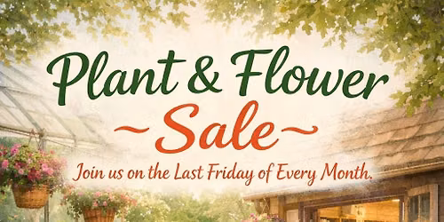 Plant, Flowers & Book Room Sales - open to the general public