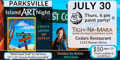 ART Night returns to Cedars Restaurant at Tigh-Na-Mara