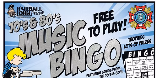 70's & 80's Music Bingo at Midland VFW