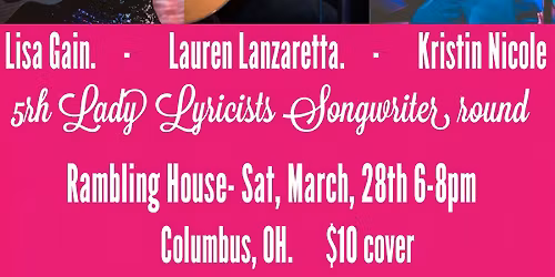 5th "Lady Lyricists" Songwriter round - Lisa Gain - Lauren Lanzaretta & Kristin Nicole 