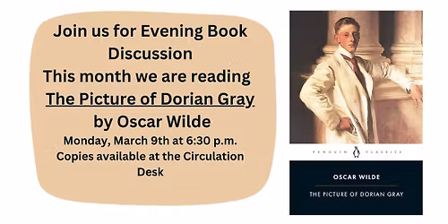 Evening Book Discussion: The Picture of Dorian Gray