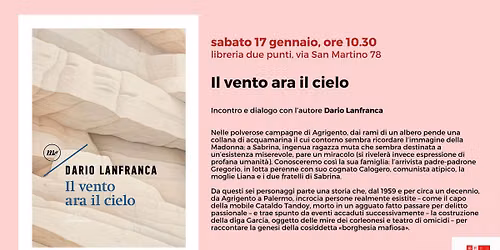 Un punto in più ✹ Il vento ara il cielo, di Dario Lanfranca