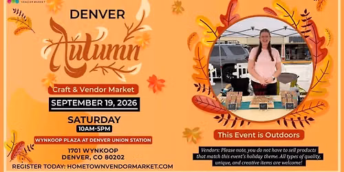 Denver autumn craft and vendor market!