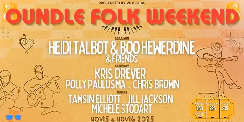 Heidi Talbot, Boo Hewerdine and Friends Oundle Folk Weekend