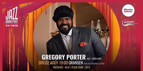 GREGORY PORTER (jazz vocal, \u00c9tats-Unis)