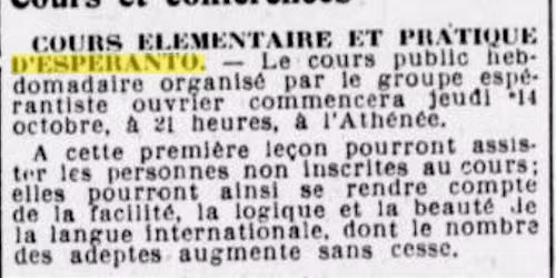 Cours d'Esp\u00e9ranto gratuits