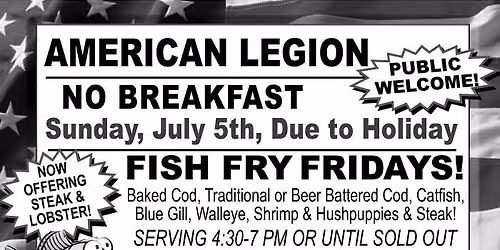 American Legion Fish Frys