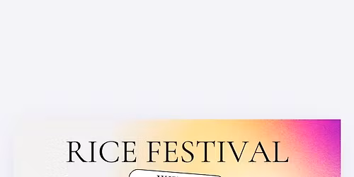 Rice Festival Pop-up