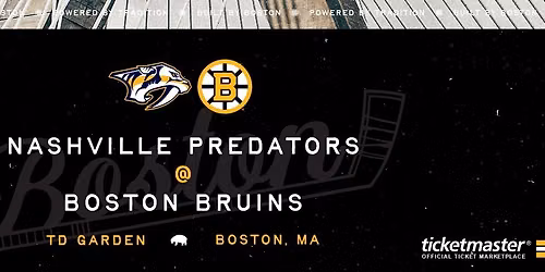 Nashville Predators at Boston Bruins at TD Garden