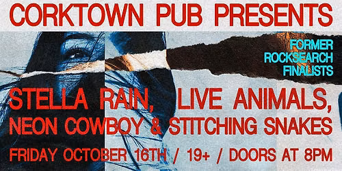 STELLA RAIN - LIVE ANIMALS - NEON COWBOY - STICHING SNAKES