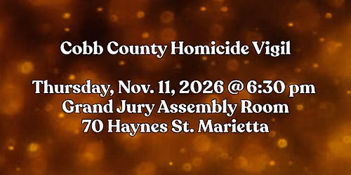 Homicide Vigil