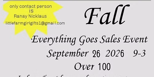 everything goes sales event