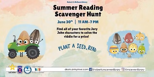 Summer Reading Program Scavenger Hunt