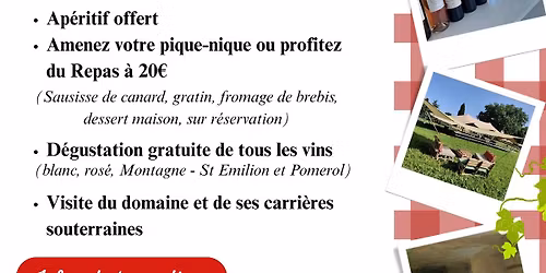 Pique-nique Du Vigneron pendant les portes ouvertes de Montagne Saint-\u00c9milion 