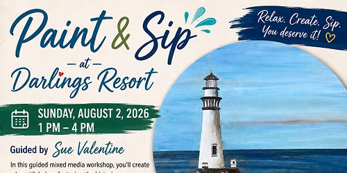 Paint & Sip at Darlings Resort!