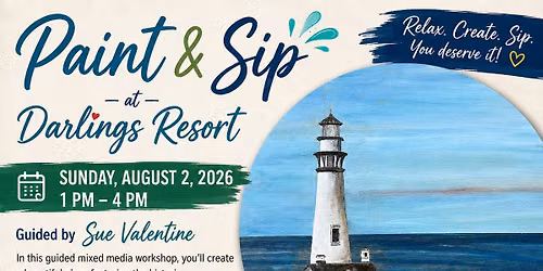 Paint & Sip at Darlings Resort!