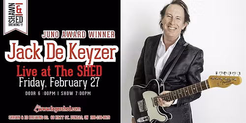 Jack de Keyzer LIVE IN CONCERT at The Shed!