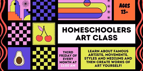 Teen Homeschoolers Art Class
