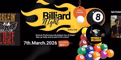 3rd Annual Billiard Night - Live @ Petrina's Billiards